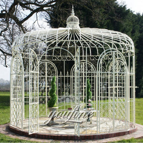 Outdoor large metal white gazebo for wedding celebration decor with best price