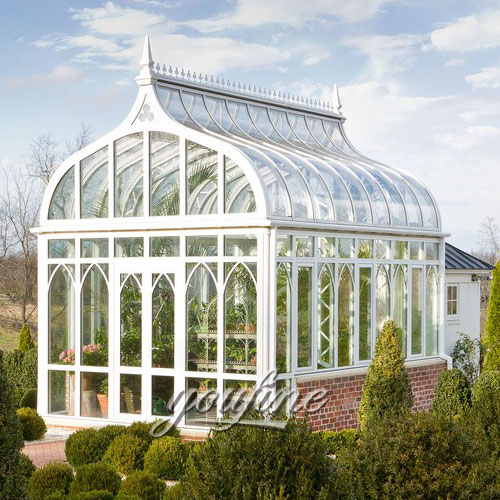 Large outdoor wrought iron metal roof white gazebo for hotel guest to relax