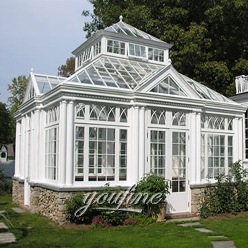 Outdoor large screened metal white pavilion for castle decor with best price